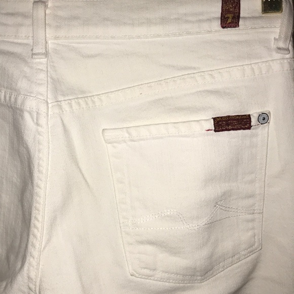 Size 29 White 7 for All Mankind Jeans!! - Picture 3 of 6